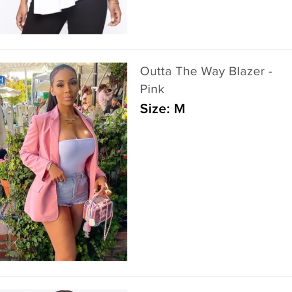Fashion nova pink blazer